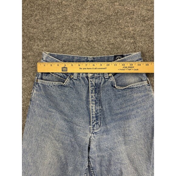 Lawmans Jeans Womens W28xL29 Denim Straight Leg High Rise Distressed Raw Hem - Picture 3 of 8